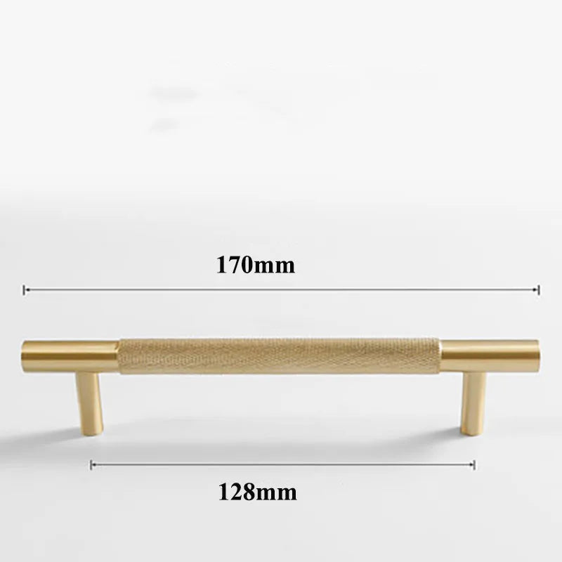 Cutting Diamond Knurled Brass Cabinet Handles – Textured Wardrobe Pulls and Drawer Knobs