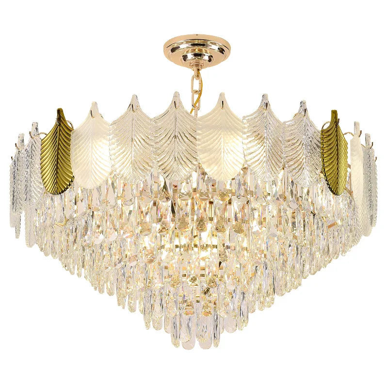 Light Luxury Crystal Chandelier - Elegance for Living, Dining, and Bedroom Illumination