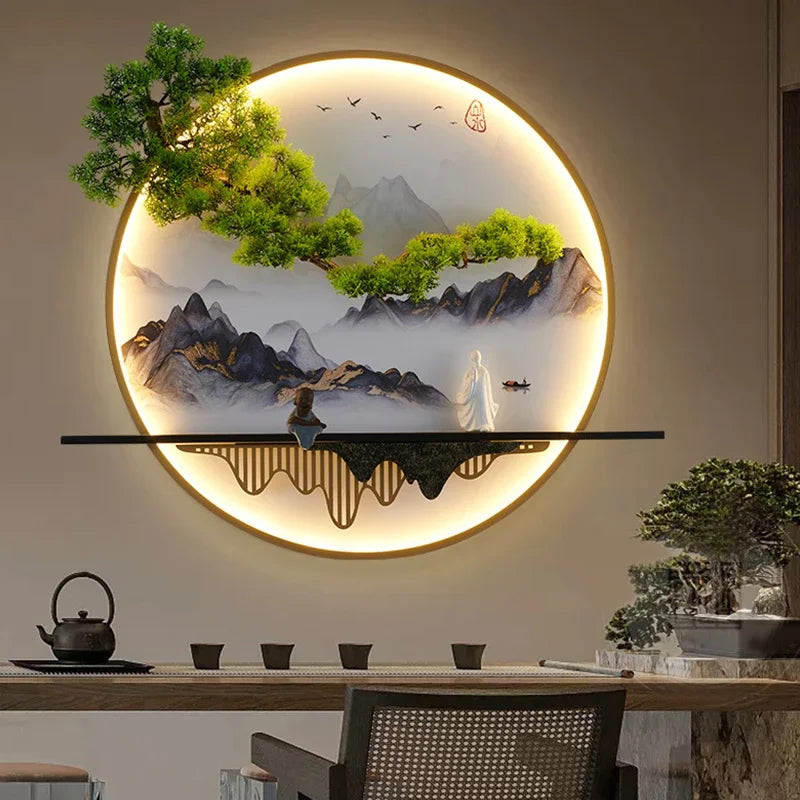 Dlight Decor Chinese Landscape LED Wall Glow