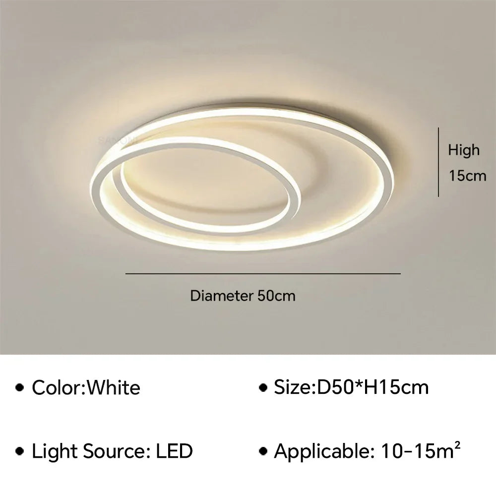 Modern LED Ceiling Chandelier Lamp - Ideal for Living, Dining Room, Bedroom, Study, Restaurant, Aisle - Elegant Home Decoration Lighting Fixture Lustre