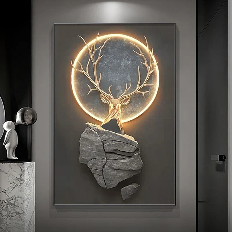 Dlight Decor Reindeer Wall Glow for Luxe Entry Spaces