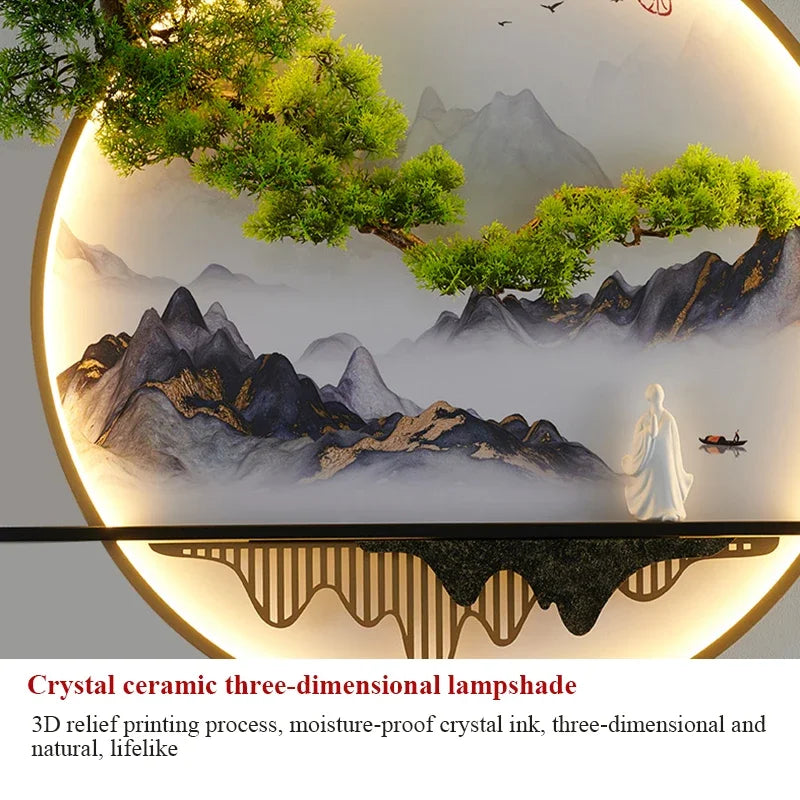 Dlight Decor Chinese Landscape LED Wall Glow