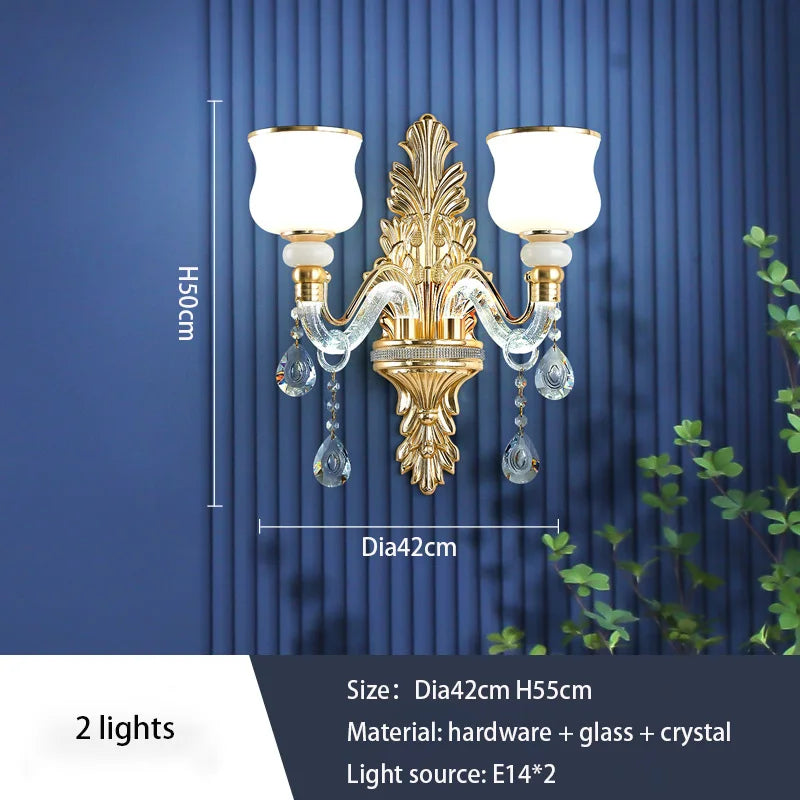 Elegant European Style Crystal Chandelier - Luxury Main Light for Living Rooms, Dining Rooms, and Villa Halls