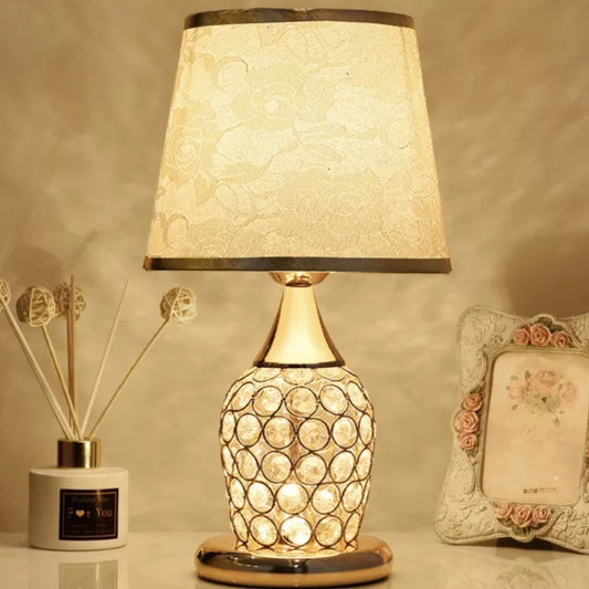 European-Style Crystal Table Lamp - Inspired Modern Bedroom Warmth and Romance
