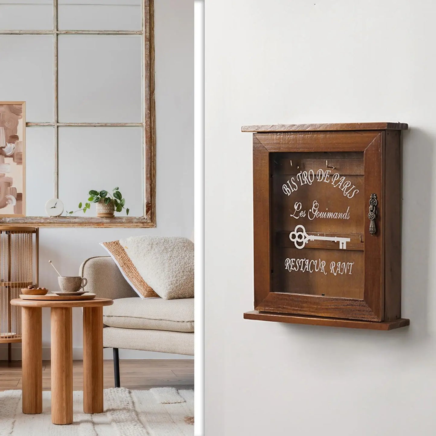 Key Holder Wall Hanging Entryway Key Storage Shelf for Dorm Basement Kitchen