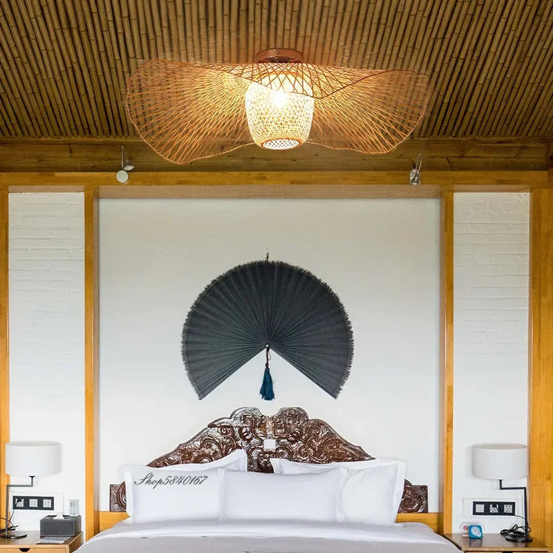 Bamboo Pendant Lights - Creative Tatami-inspired Lamps for Dining Rooms, Restaurants, and E27 Suspension Luminaire