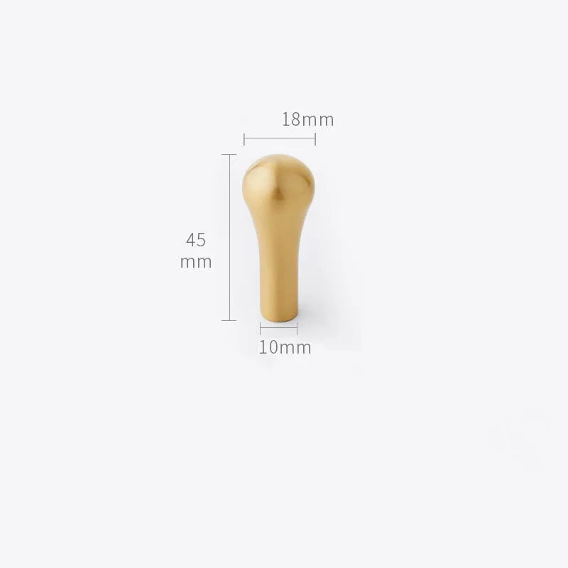 2pcs Simple Brass Wall Hooks – Gold Coat, Key, and Bag Holders for Home Storage