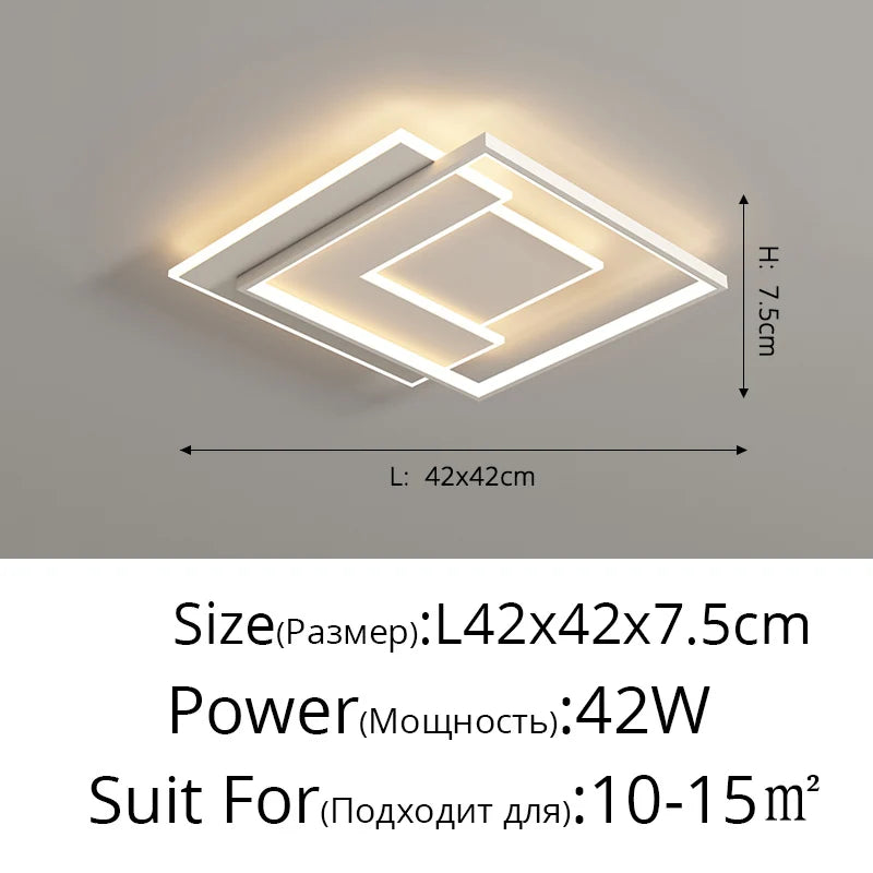 Ultra-thin LED Ceiling Light - Simple and Modern Lighting Fixture for Living Room, Study, Balcony, and More