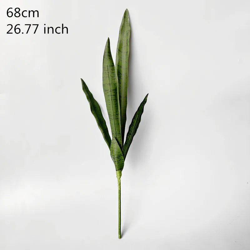 50-76CM Artificial Succulent Plants Tropical Fake Long Leaf Simulation Tiger Pilan Home Decoration Office Hotel Party Decor