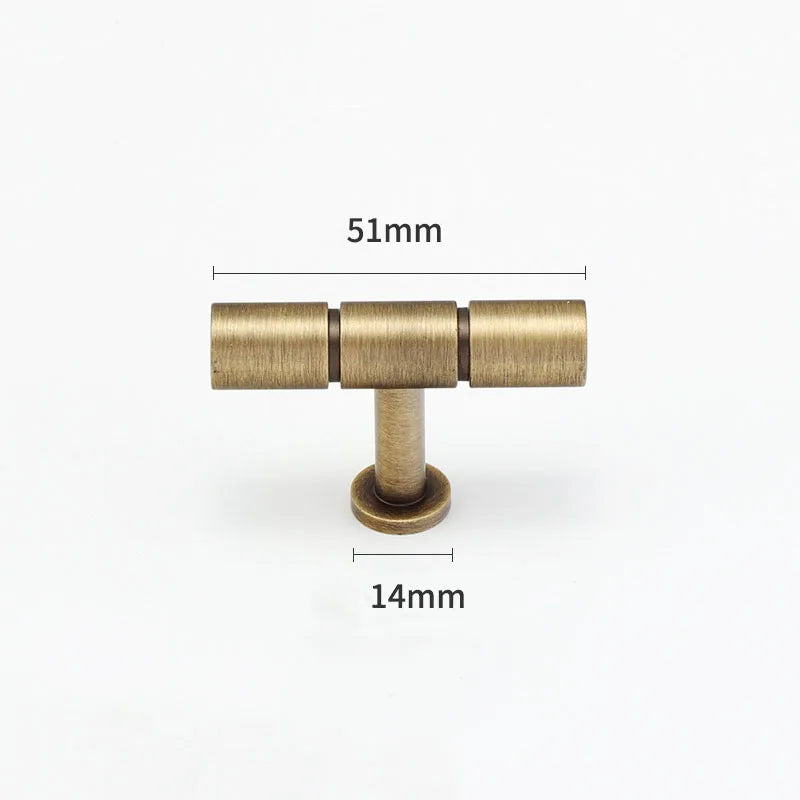 Gold and Bronze Brass Wardrobe Handles – Vintage Cabinet Drawer Pulls and Bar Handles