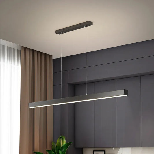 Contemporary LED Chandelier - Minimalist Elegance for Home Villas, Living Rooms, Bedrooms, Dining Rooms, and Studies