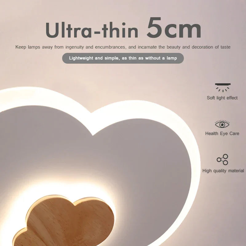 Dreamy Cloud LED Ceiling Lamp - Creative Lighting for Children's Rooms