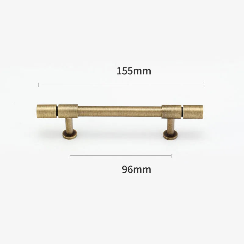 Gold and Bronze Brass Wardrobe Handles – Vintage Cabinet Drawer Pulls and Bar Handles