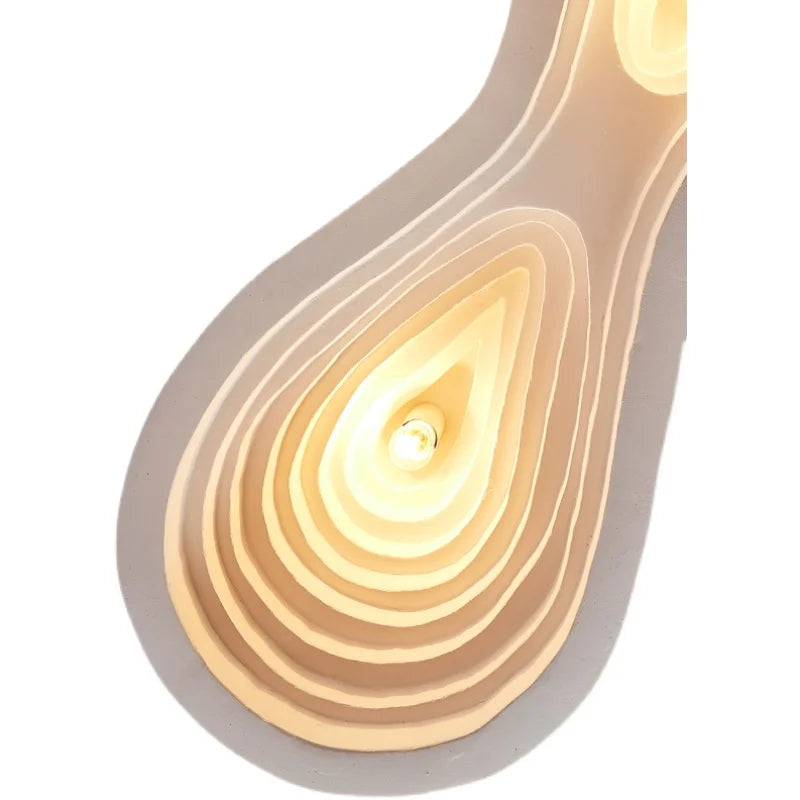 Minimalist Nordic Wabi-Sabi LED Ceiling Chandelier - Perfect for Living Rooms, Dining Rooms, Bedrooms, and Attic Home Decor