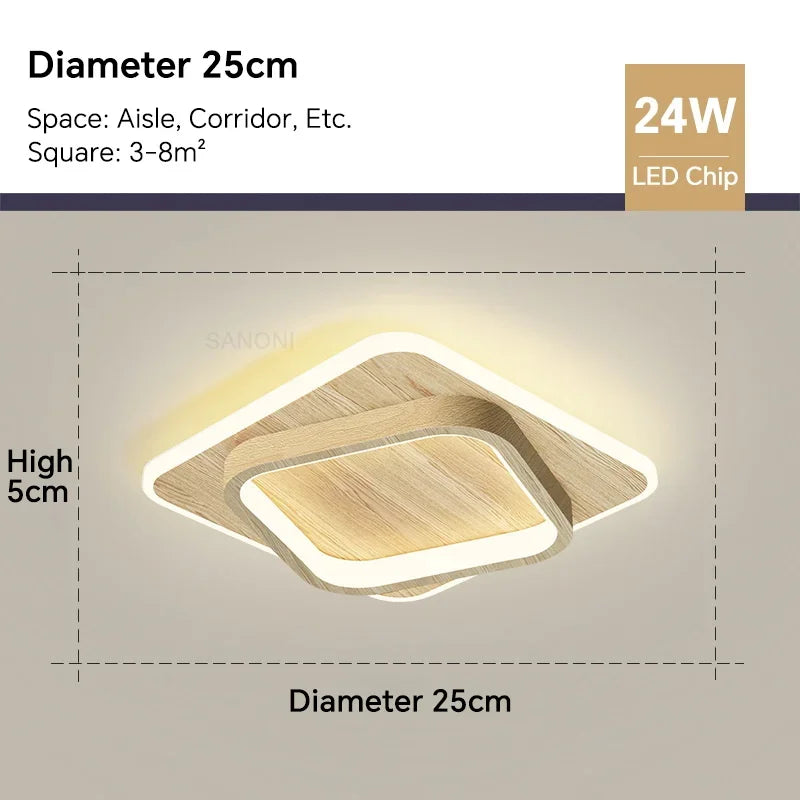 Modern LED Chandelier - Perfect Lighting Fixture for Aisle, Corridor, Stairs, Foyer, Balcony, and Bedroom