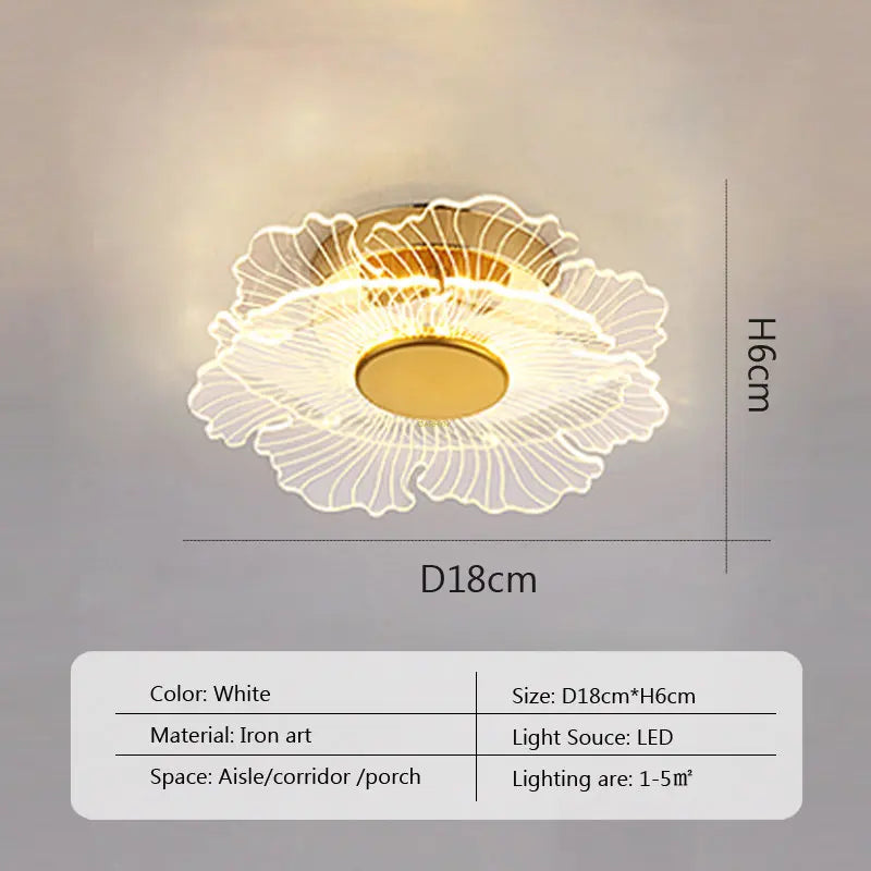 LED Ceiling Light Acrylic led ceiling Lamp Living Room Bedroom Creative Lamp Minimalist Balcony Cloakroom Lighting Fixture