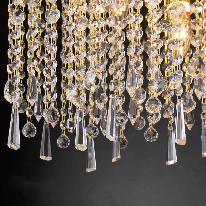Chic Light Luxury Living Room Chandelier - Ideal for Creating Atmosphere in Lobbies, Showrooms, Bedrooms, and Dining Rooms