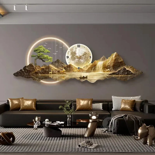 Dlight Decor Silent LED Wall Clock in Nordic Style