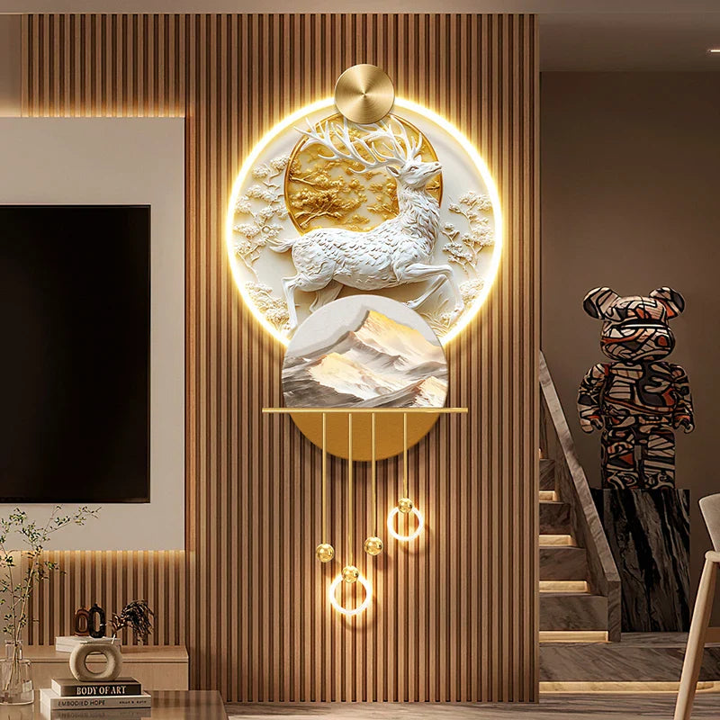 Dlight Decor Elk Mural LED Wall Light Pendant