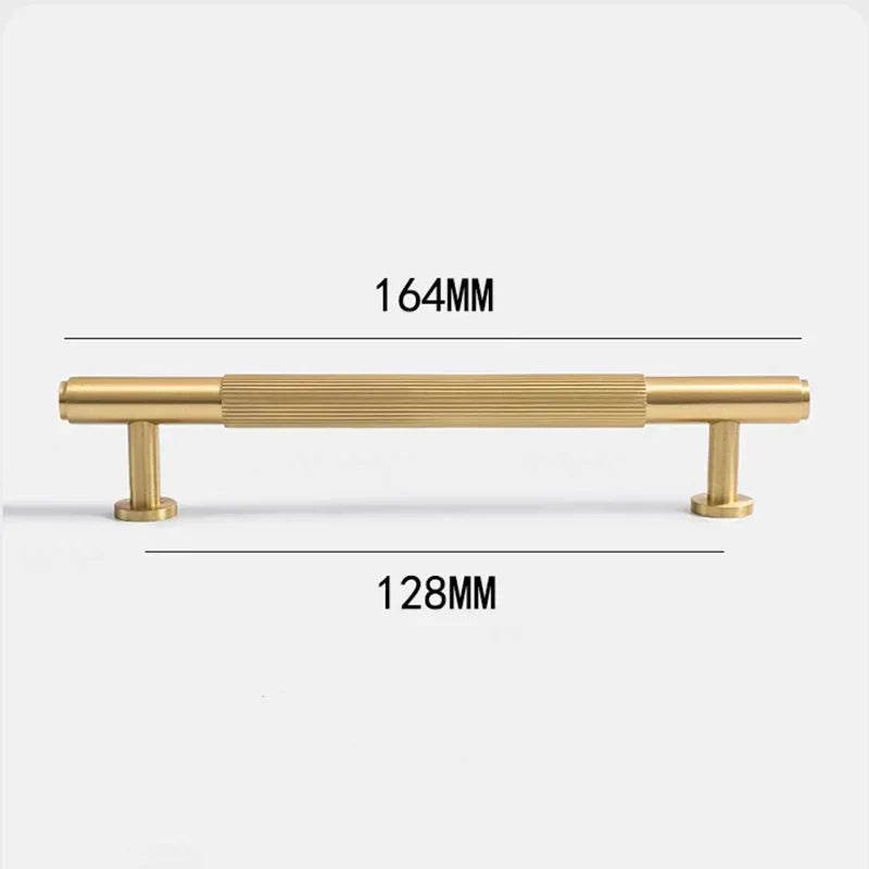 American Style Brass Cabinet Handles – Light Luxury Extended Wardrobe Door Pulls