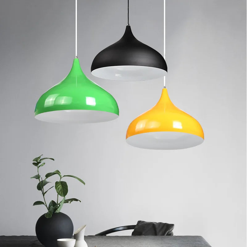 simple commercial industrial style single head restaurant lamp office barber shop hotel lampshade