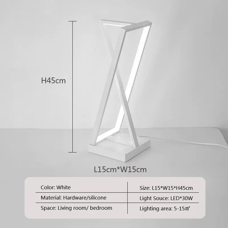 Modern LED Touch Table Lamp - Eye-Friendly Light for Living, Bedroom, and Study