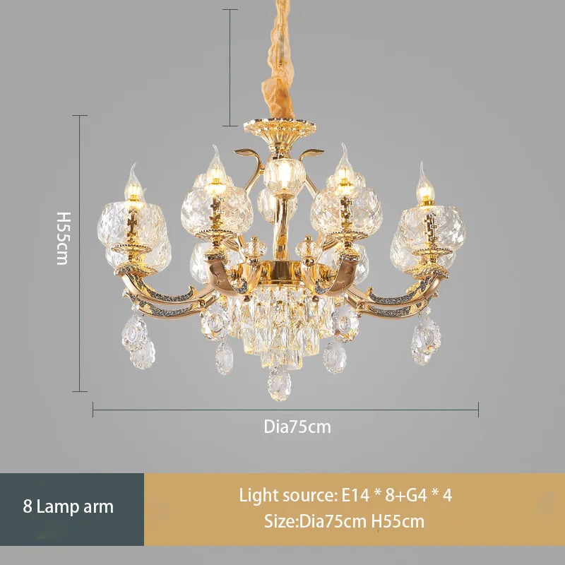 European Modern Simple Chandelier - Luxury Lighting for Home, Villa, Hotel, and Duplex Architectural Spaces