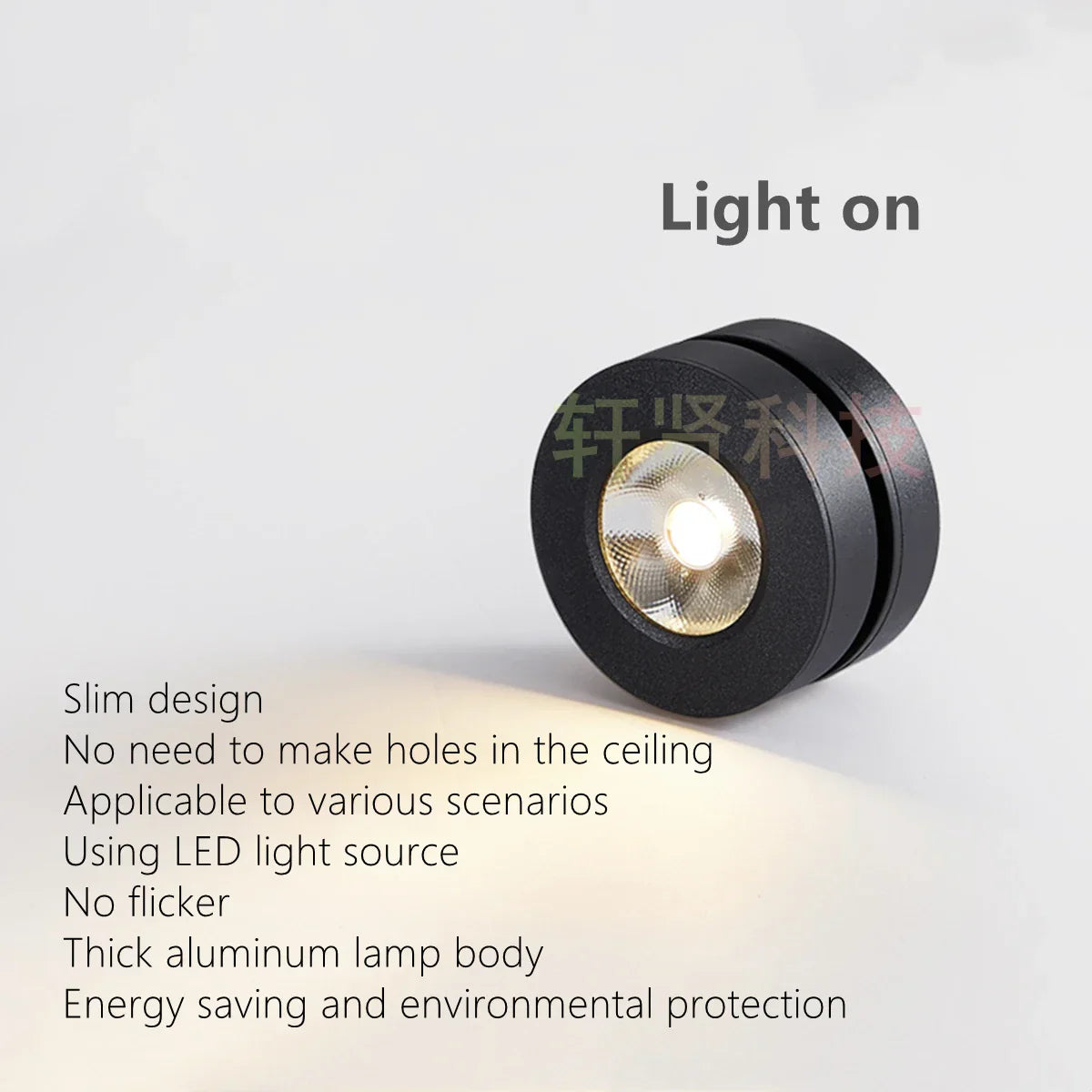 Modern Foldable Rotating LED Ceiling Light - Ultrathin, Dimmable Spotlight with Multiple Wattage Options