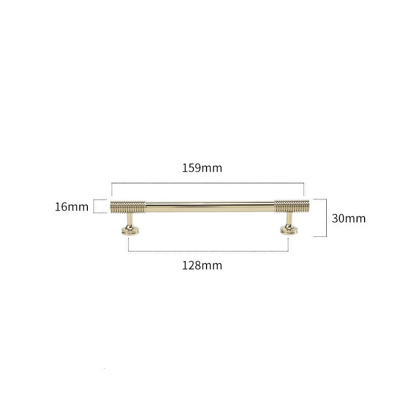 Gold, Chrome, Polished Gold Spiral Deco Furniture Handles – Modern Kitchen Cabinet and Wardrobe Pulls