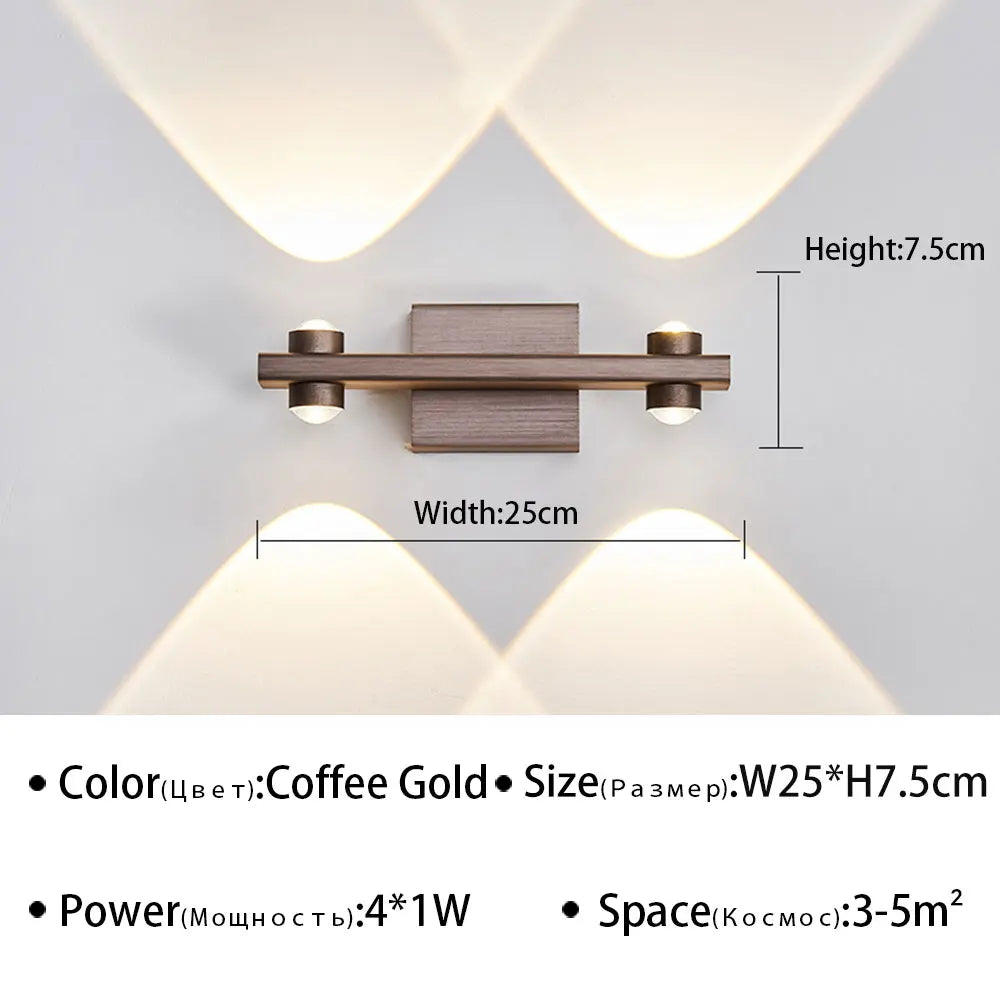 Modern LED Wall Light for Bathroom Mirror - Stylish Wall Sconce for Living Room, Bedroom, and Study