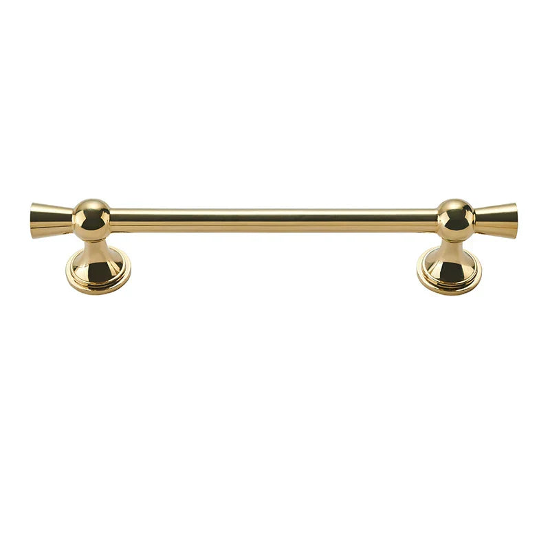 Polished Gold and Silver T-Bar Cabinet Handles – Modern Drawer and Wardrobe Pulls (55mm-220mm)