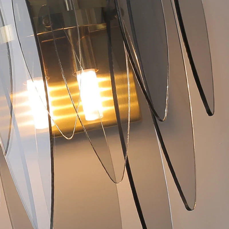 Ava - Modern Art Multicolored Glass Wall Lamp Aisle Luxury Sofa Background Wall Lamp Living Room Hotel Fireplace Stair Wall Lamp