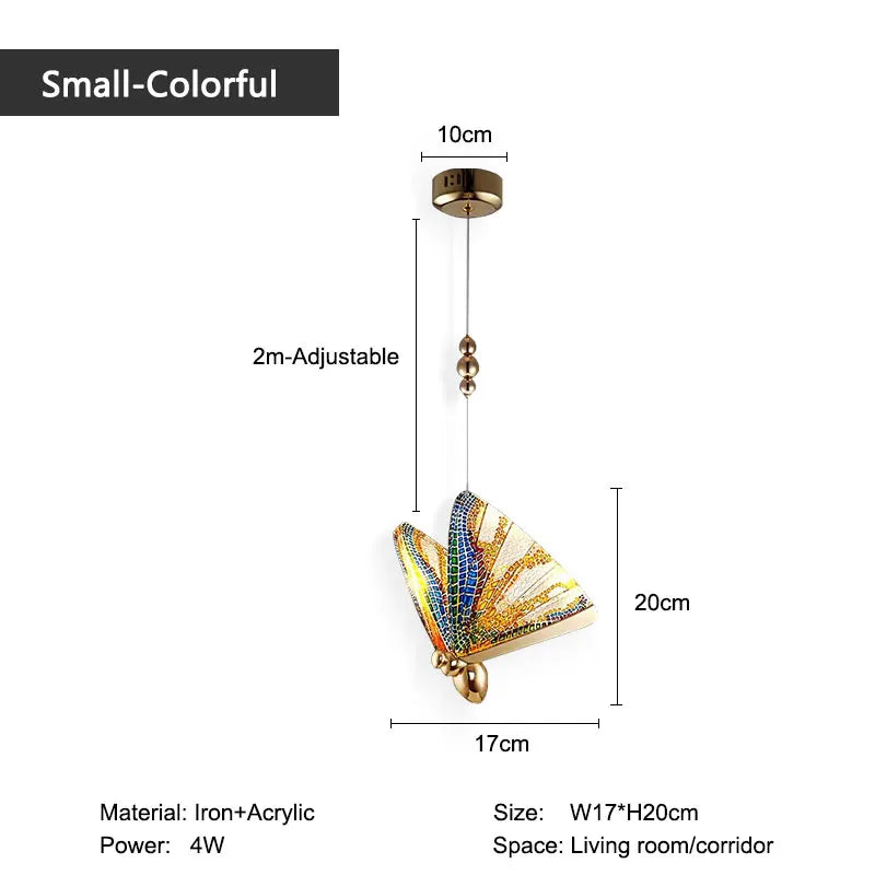Nordic LED Butterfly Pendant Lamps - Elegance for Your Bedroom and Living Space