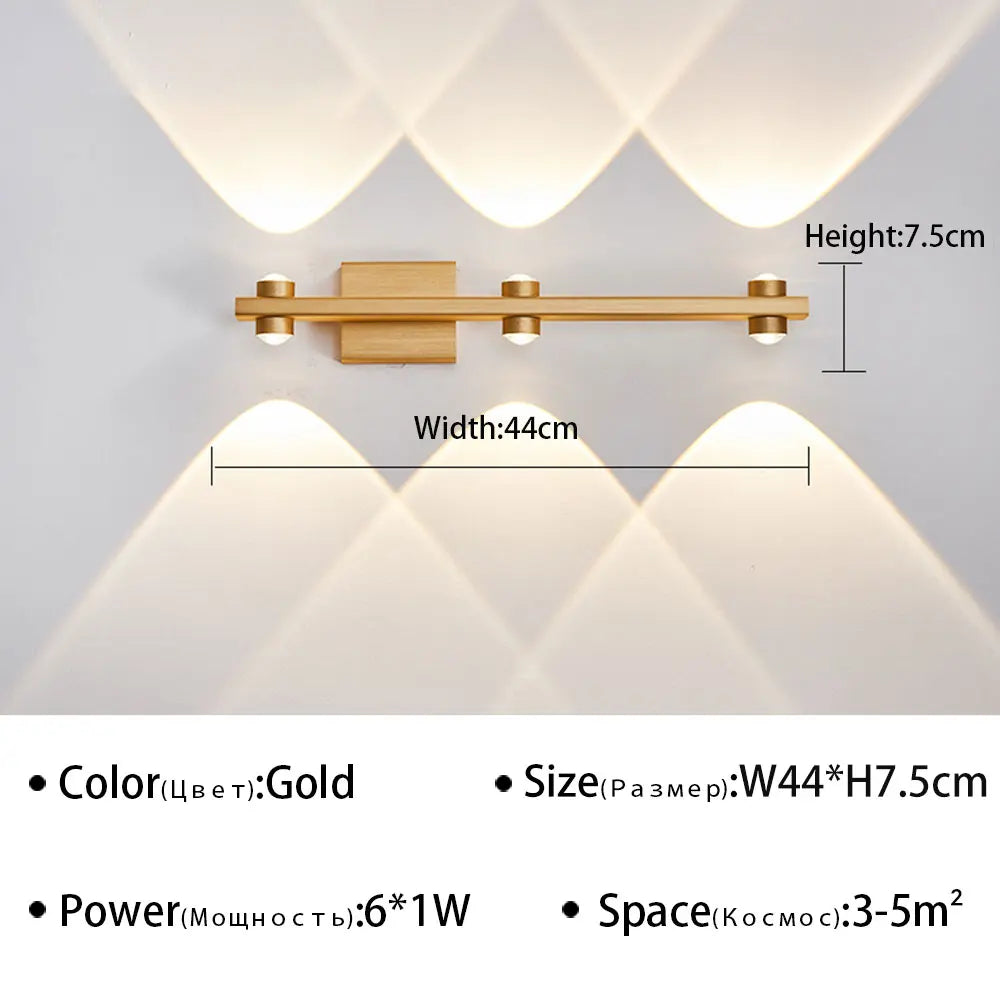 Modern LED Wall Light for Bathroom Mirror - Stylish Wall Sconce for Living Room, Bedroom, and Study