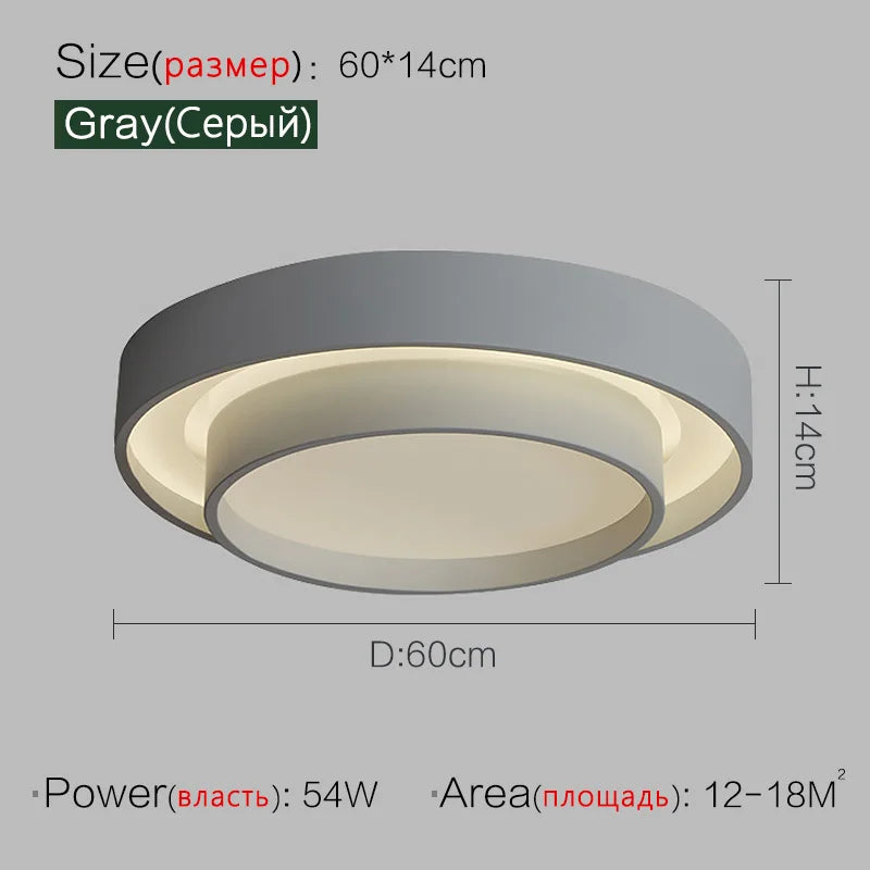 Nordic Minimalist Modern Ceiling Lamp - Designer Lighting for Stylish Living Rooms and Master Bedrooms
