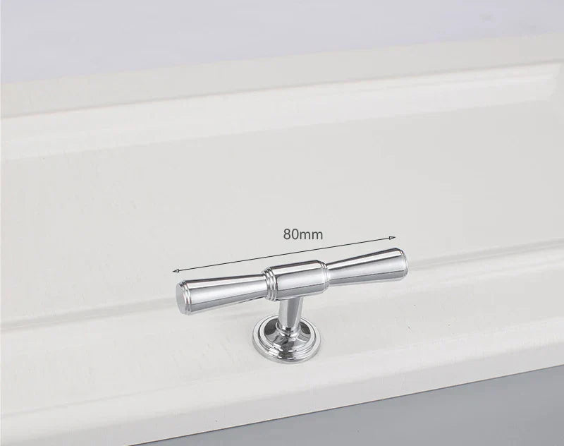 Chrome and Polished Gold Brass Furniture Handles – Modern Cabinet, Drawer, and Wardrobe Knobs