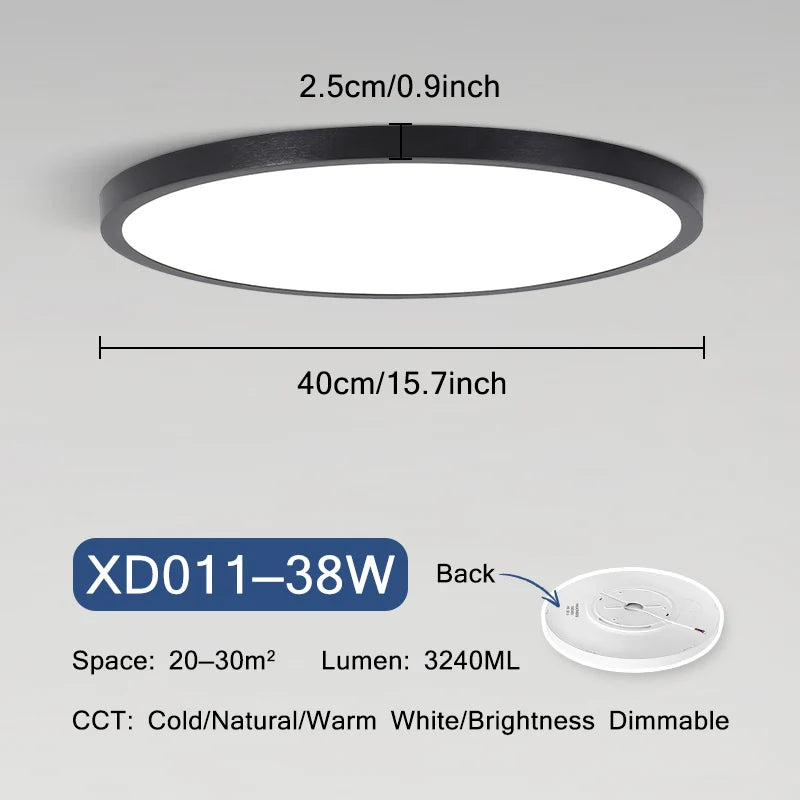 Sky Smart Lamps Led Ceiling Light Fixture - Moon Lights with APP Remote Control - Ideal for Living Room and Bedroom Decor - 18W and 42W Options