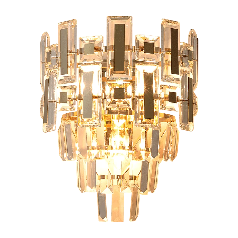 Nora's Crystal Light Luxury Wall Lamp - Elegance for Your Living Spaces
