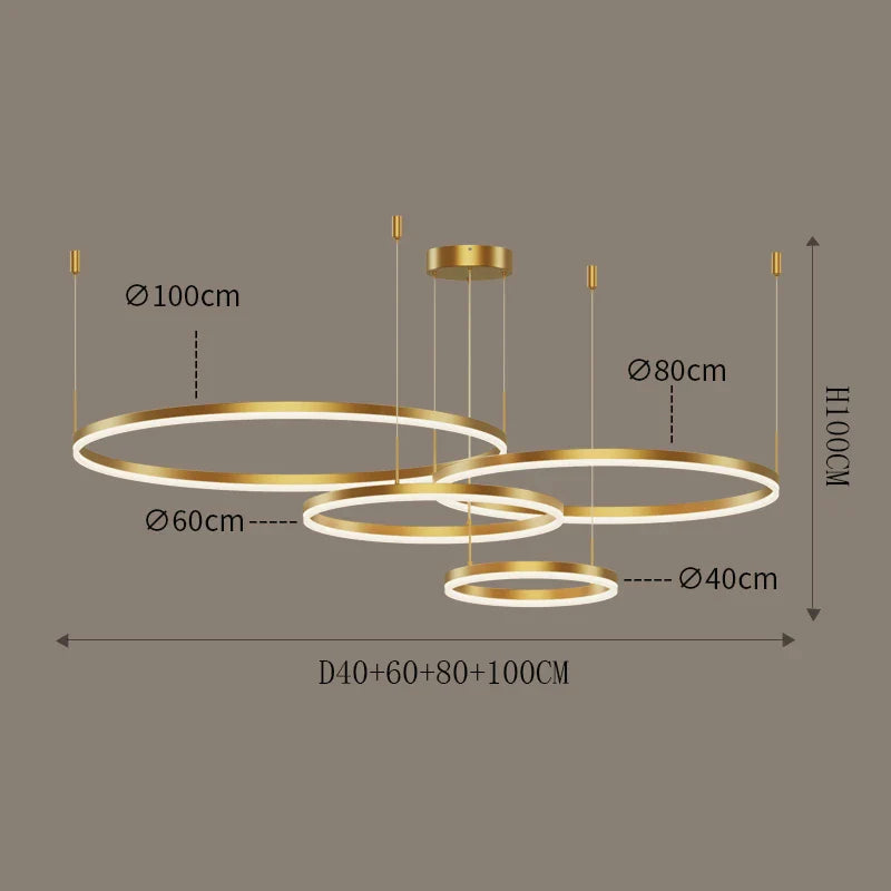 Nordic Modern LED Living Room Chandelier - Stylish Lighting for Living Rooms, Bedrooms, and Home Decor
