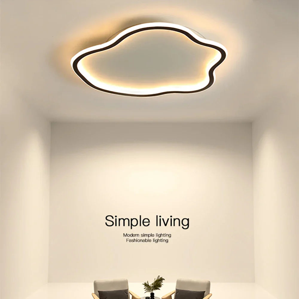 Modern LED Ceiling Lamps Chandelier - Creative Round Ceiling Light for Living Room, Bedroom, and Simple Home Decor Indoor Lighting