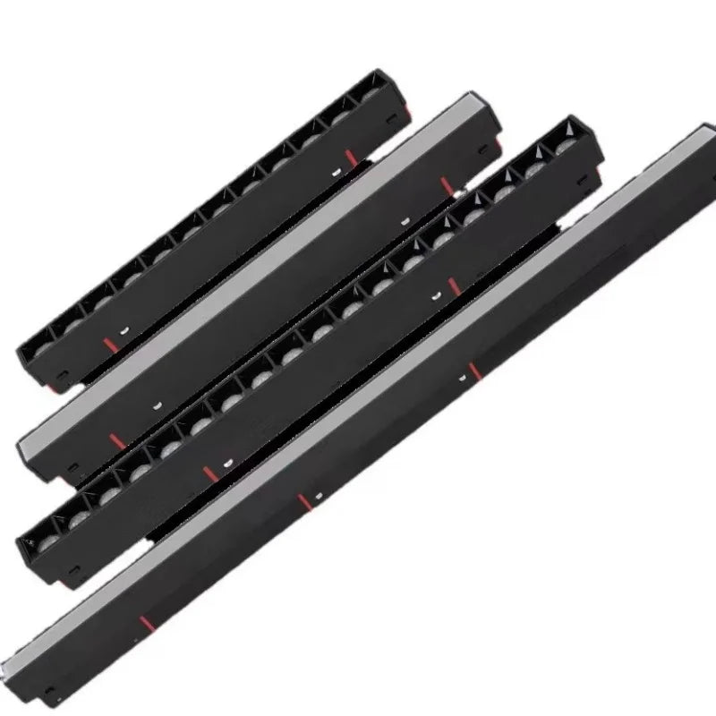 LED Embedded Magnetic Track Light - 6W/12W/18W/24W Folding Grille Spotlight