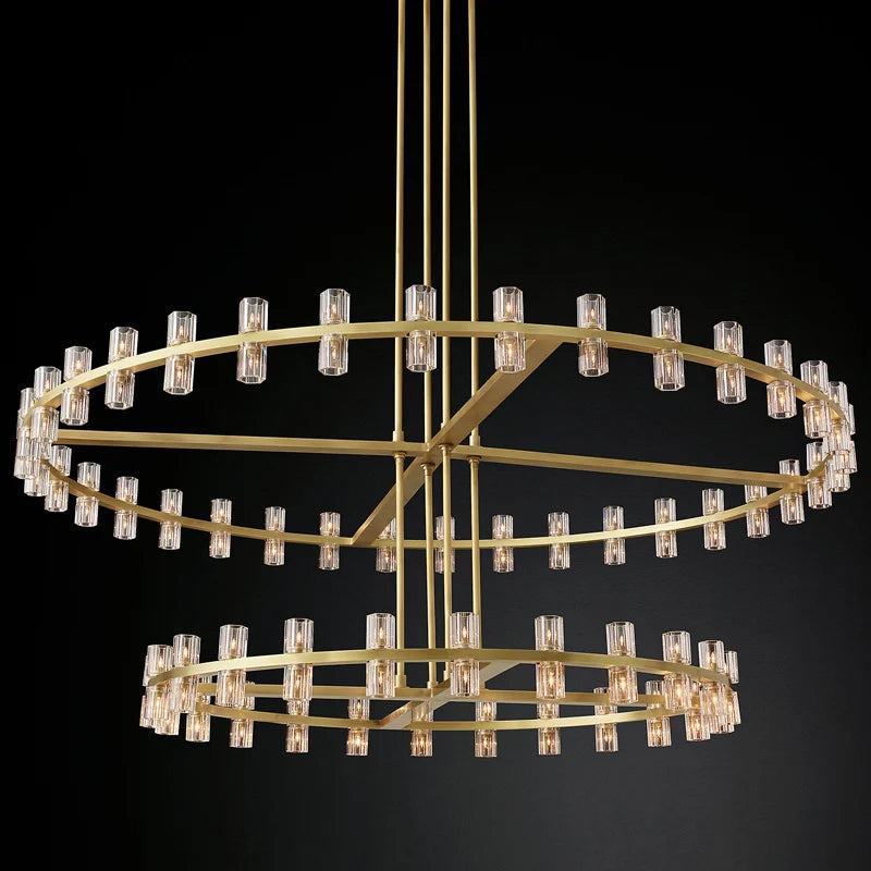Luxurious Crystal Chandelier - Modern Elegance for Villa Duplexes, Living Rooms, and Home Decor