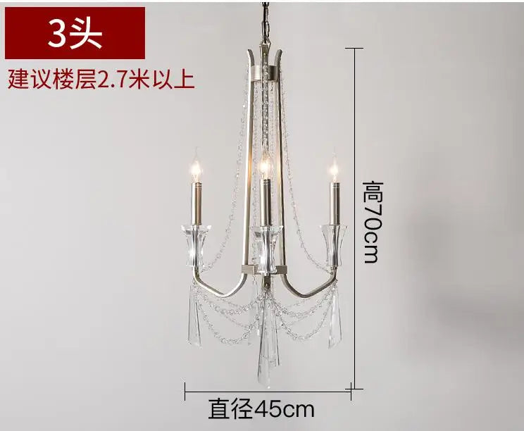 Nordic Style Crystal Chandelier Lighting - Elegance for Your Living Room Ceiling with French Inspired Large Chandeliers, Modern Staircase Lustre Cristal LED Lamp