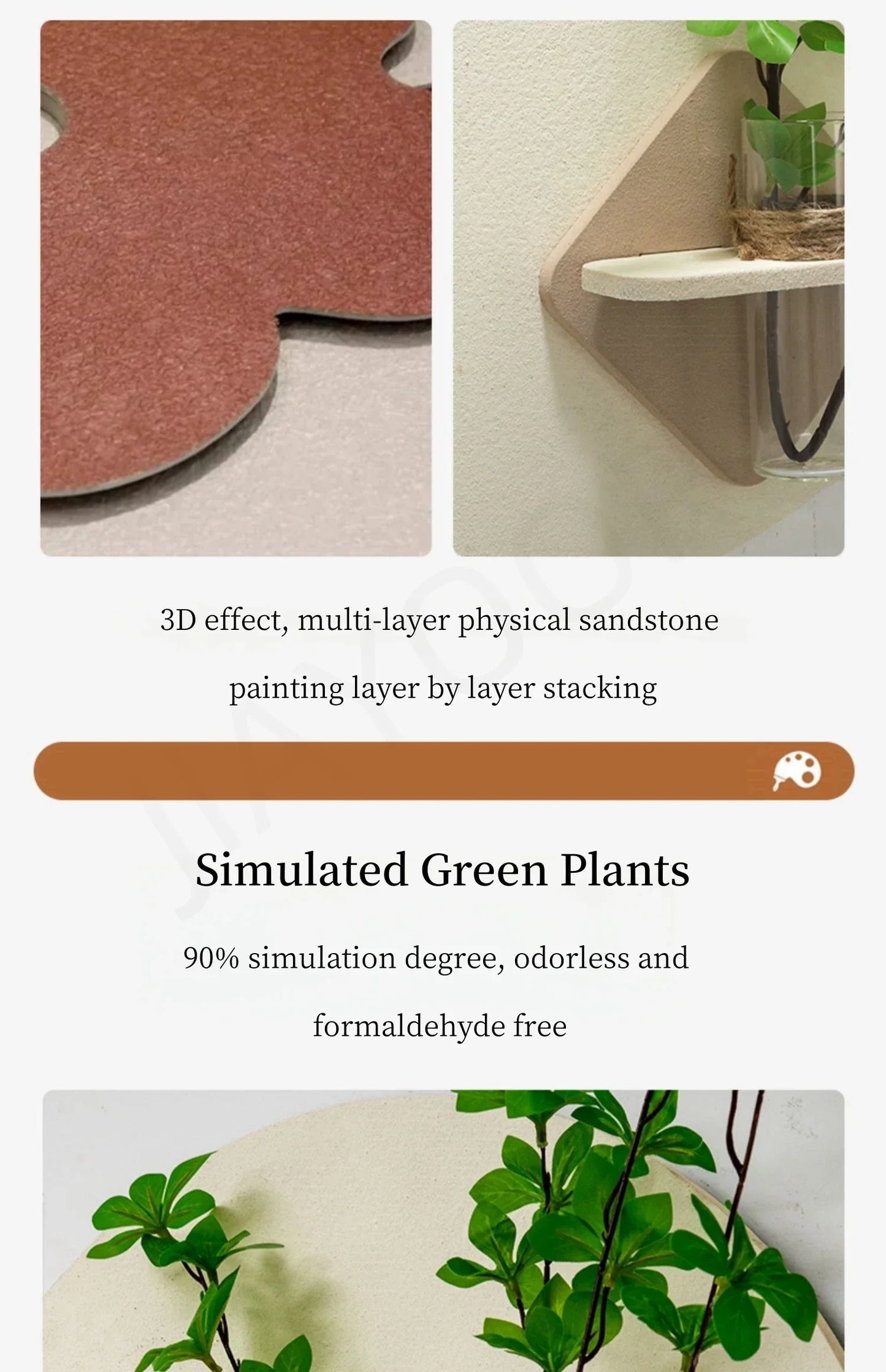 Dlight Decor LED Green Vase Wall Light for Hallways