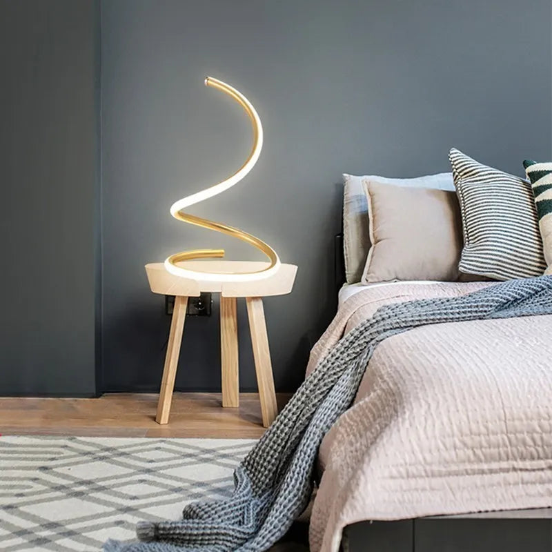 Modern LED Table Lamp with Dimmer Switch - Stylish and Adjustable Desk Light for Study, Reading, and Bedside