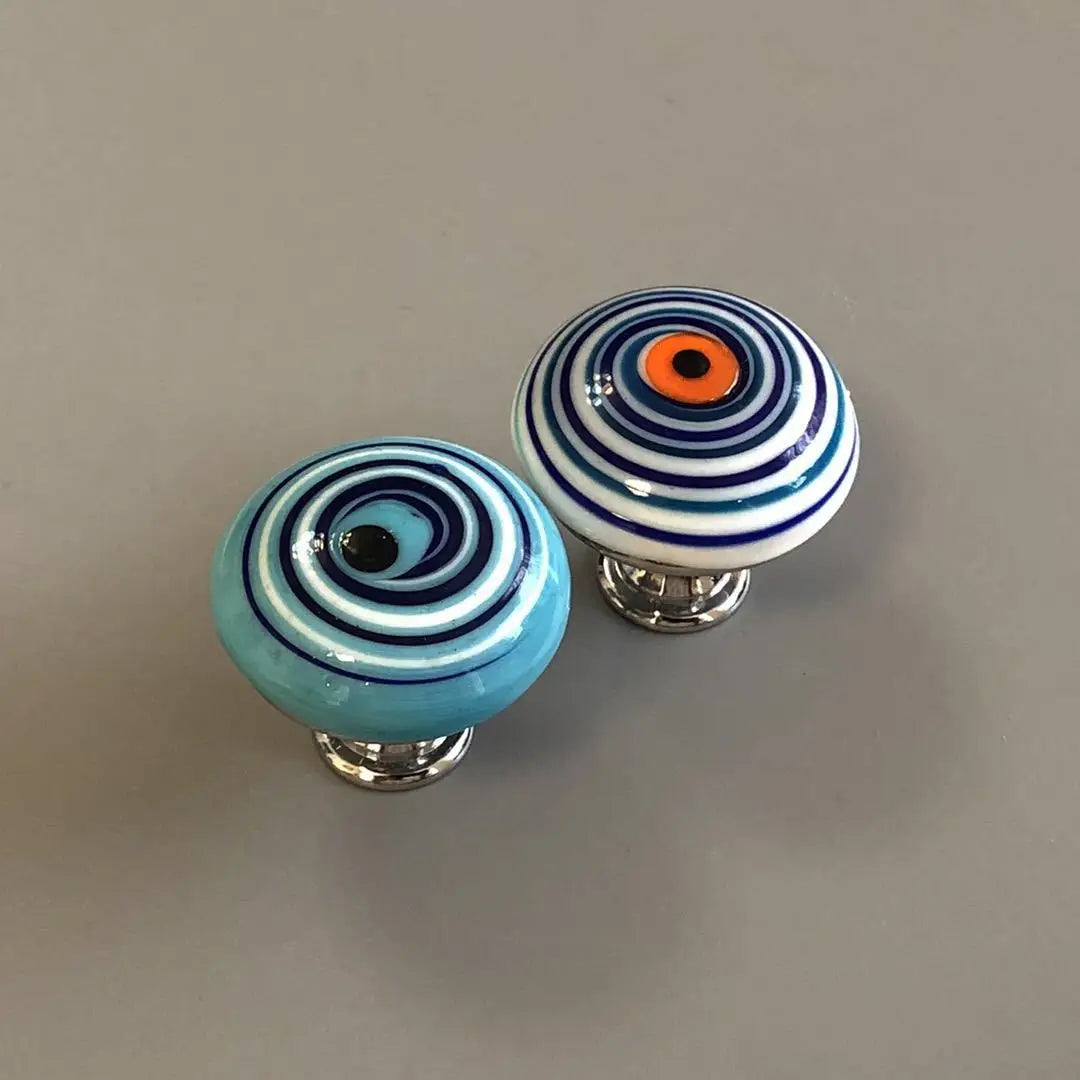 Colorful Floral Glass Cabinet Knobs – Drawer Knobs for Dresser, Shoe Cabinet, and Kitchen Furniture