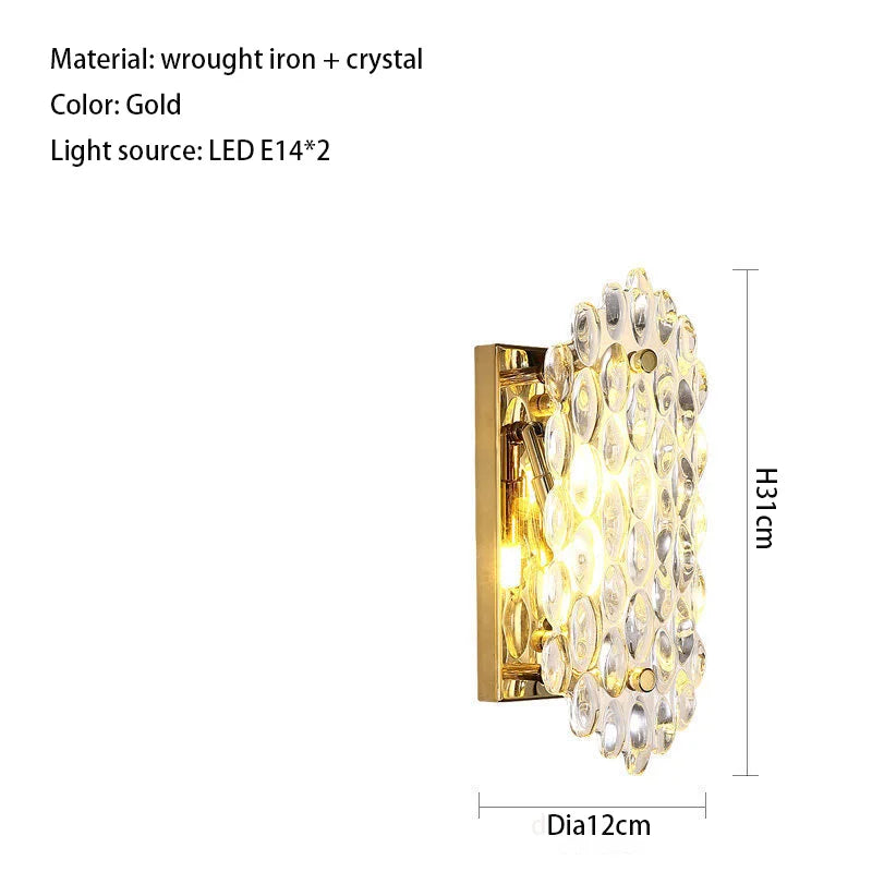 Lyric Nordic Postmodern Minimalist Crystal Villa Wall Lamp - Personalize Your Space with Creative Elegance