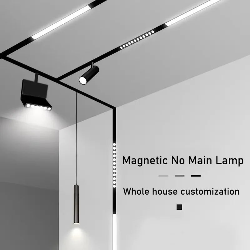 LED Magnetic Folding Spotlight Track Light Industrial Fashion Decor Lamp No Main Light Modern Design Popular Cool Lighting 6/12W