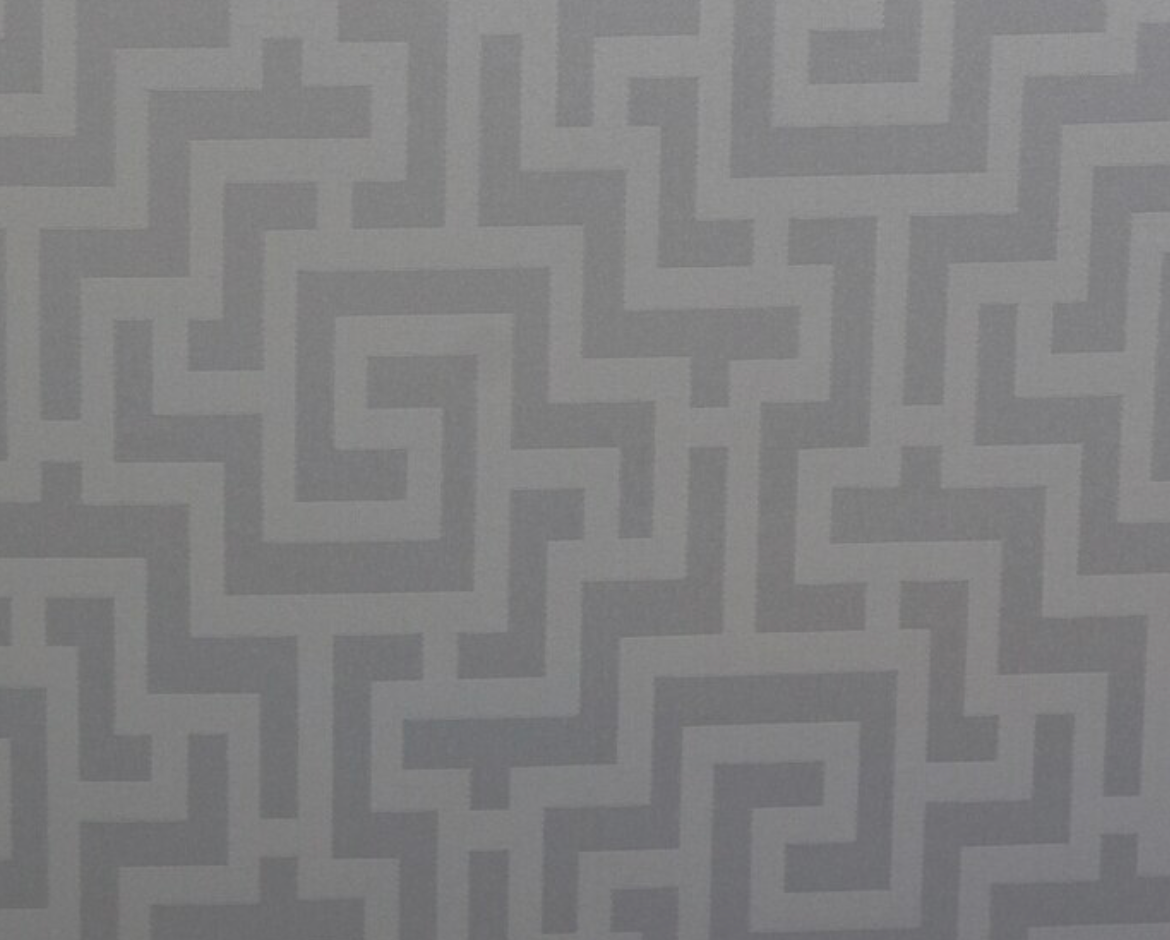 Greek Key Pillow Cover in Silver