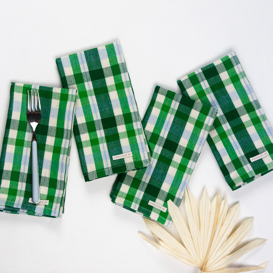 Josefina Plaid Dinner Napkins